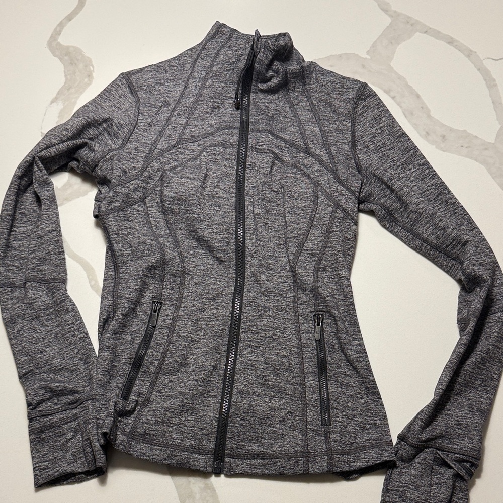 Lululemon Gray Full-Zip Athletic Jacket